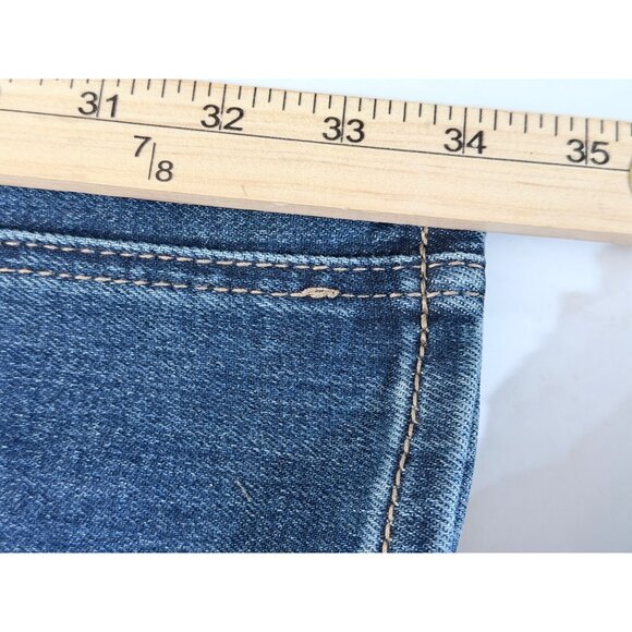 Rock & Roll Denim Riding Bootcut Jeans Womens Size 30 x34 Dark Wash Western Cowg - Picture 9 of 12